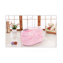 Small Dog Cat Crate Pet Rabbit Guinea Pig Ferret Carrier Cage With Mat  Pink