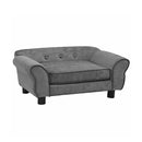 Dog Sofa Dark Grey 72X45X30 Cm Plush
