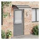 Door Canopy Black 120X100 Cm Pc