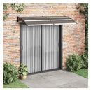 Door Canopy Black Polycarbonate