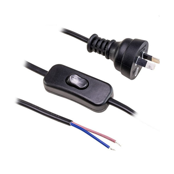 Doss Inline Switch Power Lead Black