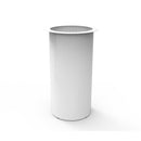 Double Drum Table Base Only 600Mm Dia X 1025Mm H White
