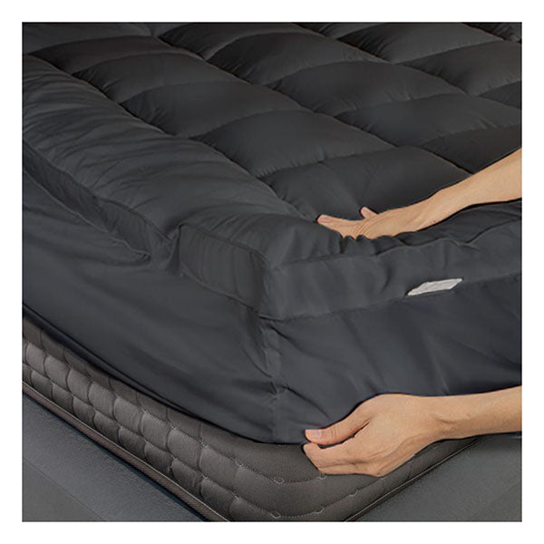 Double Mattress Topper Pillow Top Microfiber Protector Cover