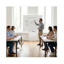 Double Sided Magnetic Dry Erase Board With Stand White Medium