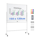 Double Sided Magnetic Dry Erase Board With Stand White Medium