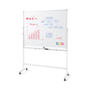 Double Sided Magnetic Dry Erase Board With Stand White Medium