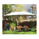Double Sided Patio Umbrella With Hand Crank System And Air Vents