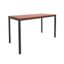 Drafting Steel Frame Table 1500Mm X 750Mm Cherry Top Black Base