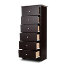 6 Drawer Chest With Mental Knobs For Living Room