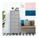 6 Drawer Chest With Mental Knobs For Living Room