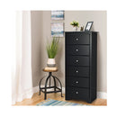 6 Drawer Chest With Mental Knobs For Living Room