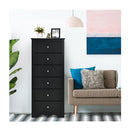 6 Drawer Chest With Mental Knobs For Living Room