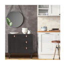 Drawer Chest Dresser With Anti Toppling Device For Living Room Coffee