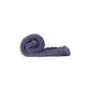 Knitted Weighted Blanket Chunky Dark Grey Double 7Kg