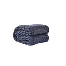 Knitted Weighted Blanket Chunky Dark Grey Double 7Kg