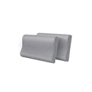 Memory Foam Pillow Pillowcase Support Grey Rebound