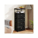 Dresser With 4 Drawers And Wood Top