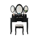 Dressing Table Set With Makeup Desk And Stool
