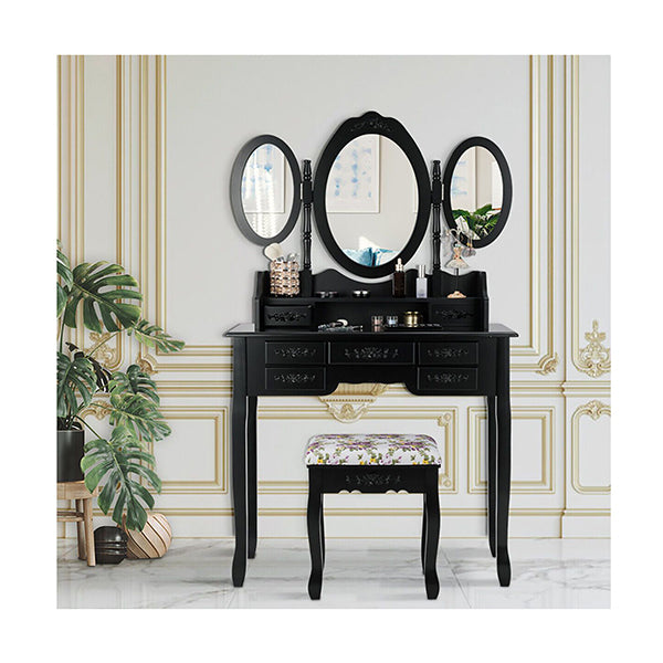 Dressing Table Set With Makeup Desk And Stool