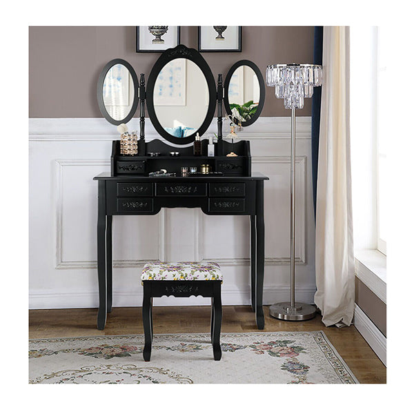 Dressing Table Set With Makeup Desk And Stool