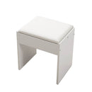 Dressing Table Vanity Set Stool White