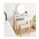 Dressing Table With Lights Stool For Makeup