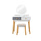 Dressing Table With Lights Stool For Makeup