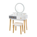 Dressing Table With Lights Stool For Makeup