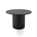 Drum Base Table 1200Mm Dia X 730Mm H Black Table Top Black Base