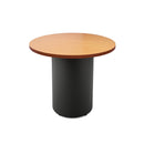 Drum Base Table 900Mm Dia X 730Mm H Beech Top Black Base