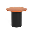 Drum Base Table 900Mm Dia X 730Mm H Cherry Top Black Base