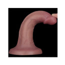 Dual Density Power Cock 6 Inch Flesh Usb Rechargeable Vibrating Dong