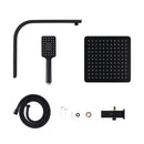 Dual Shower Head Set 10 Inch Square Rainfall Shower Head