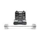 2  in  1 Dumbbell Barbell Set with Case 30kg