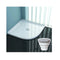 Durable Acrylic Fiberglass Curved Shower Base With Shower Waste