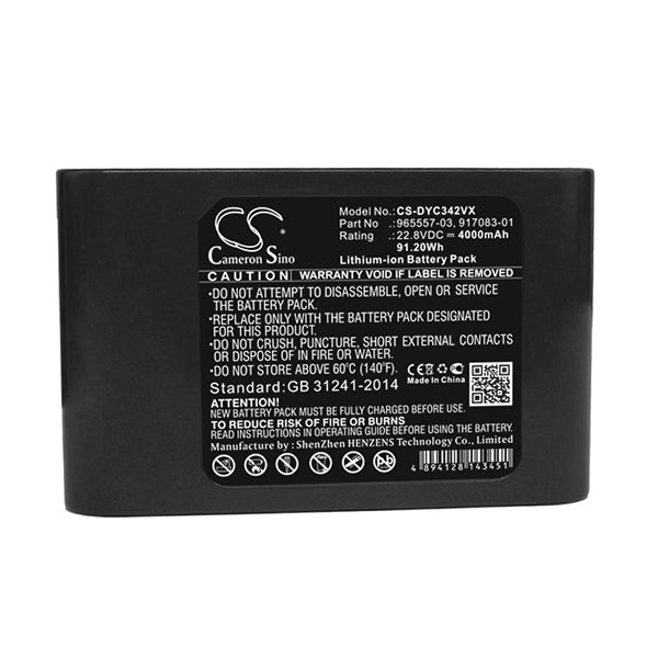 Cameron Sino Grey Battery Replacement For Dyson