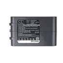 Cameron Sino Cs Dyc610Vx 1500Mah Replacement Battery For Dyson