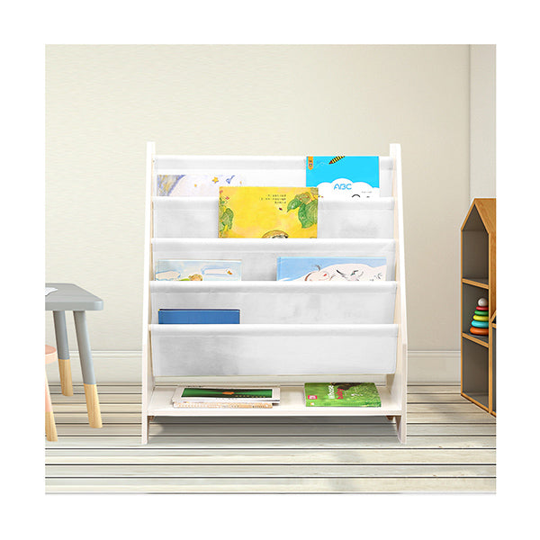 Kids Bookshelf Bookcase Magazine Rack Wooden Organiser Shelf Rack Children