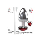 Adam And Eve Red Heart Gen Anal Plug
