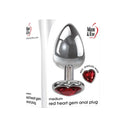Adam And Eve Red Heart Gen Anal Plug
