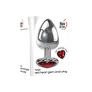 Adam And Eve Red Heart Gen Anal Plug