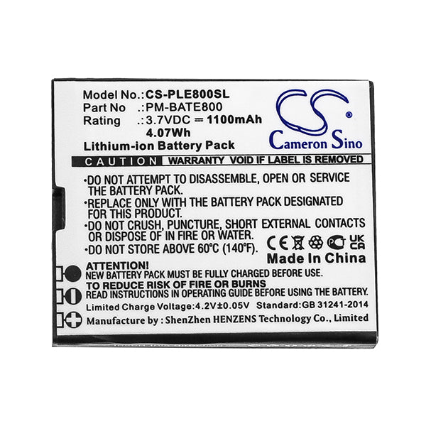 Cameron Sino Cs Ple800Sl 1100Mah Battery For Plum E800 Mobile