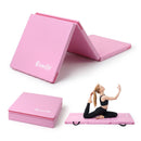 180x60cm Gymnastics Mats Folding Exercise Floor Mat Portable 3 Fold Tumbling Mat Pink
