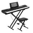 88 Keys Electronic Piano Keyboard Digital Electric with Stand Stool Pedal