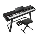 88 Keys Electronic Piano Keyboard Digital Electric with Stand Stool Weighted