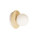 Travertine Decorative Opal Glass Wall Light