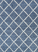 Tamarind Reef Blue Cream Diamond Rug