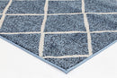 Tamarind Reef Blue Cream Diamond Rug