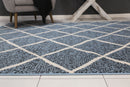 Tamarind Reef Blue Cream Diamond Rug