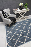 Tamarind Reef Blue Cream Diamond Rug